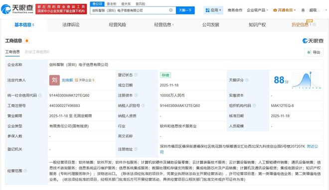 招商创科在深成立电子信息公司，聚焦计算机软硬件批发业务